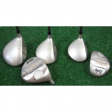 GIRLS "LADY CALCUTTA" SELECT EDITION: DRIVER AND FAIRWAY WOODS; GRAPHITE w/HEAD COVERS